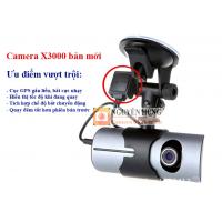 Camera hành trình X3000 (R300) GPS 2 mắt giá rẻ